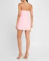 meva lace-trim tweed mini dress