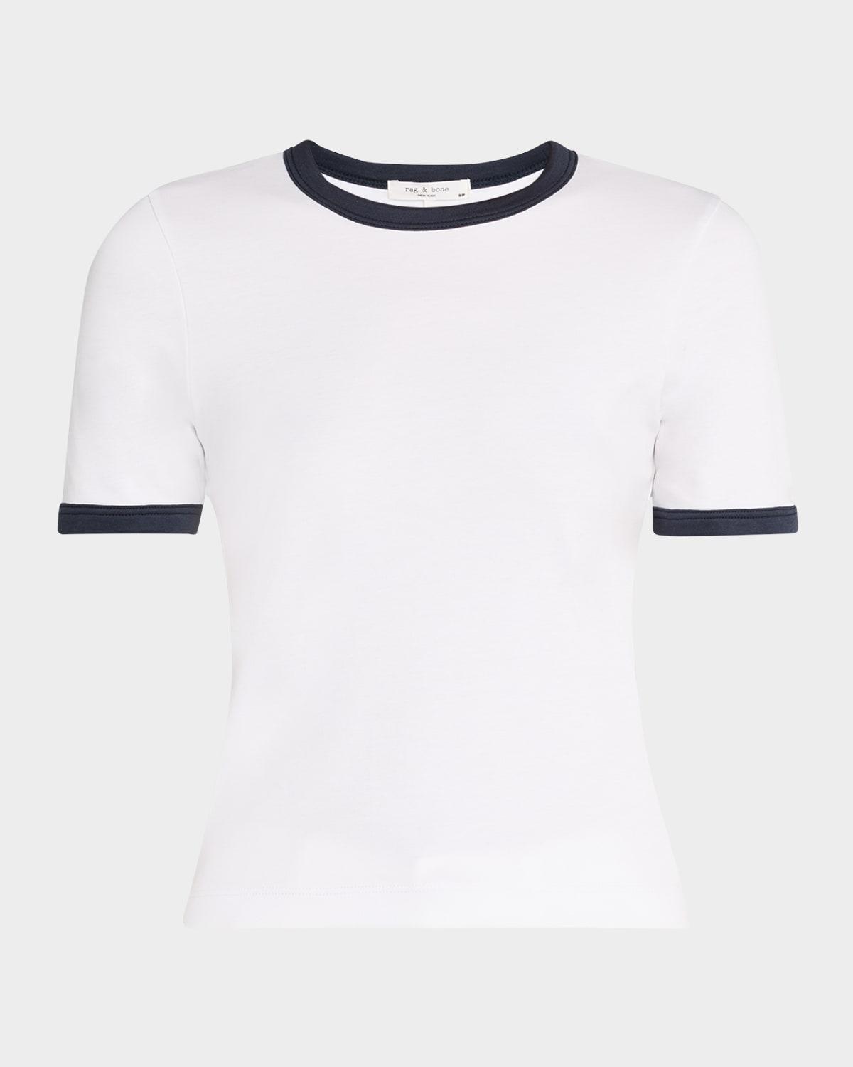 mia short-sleeve ringer tee