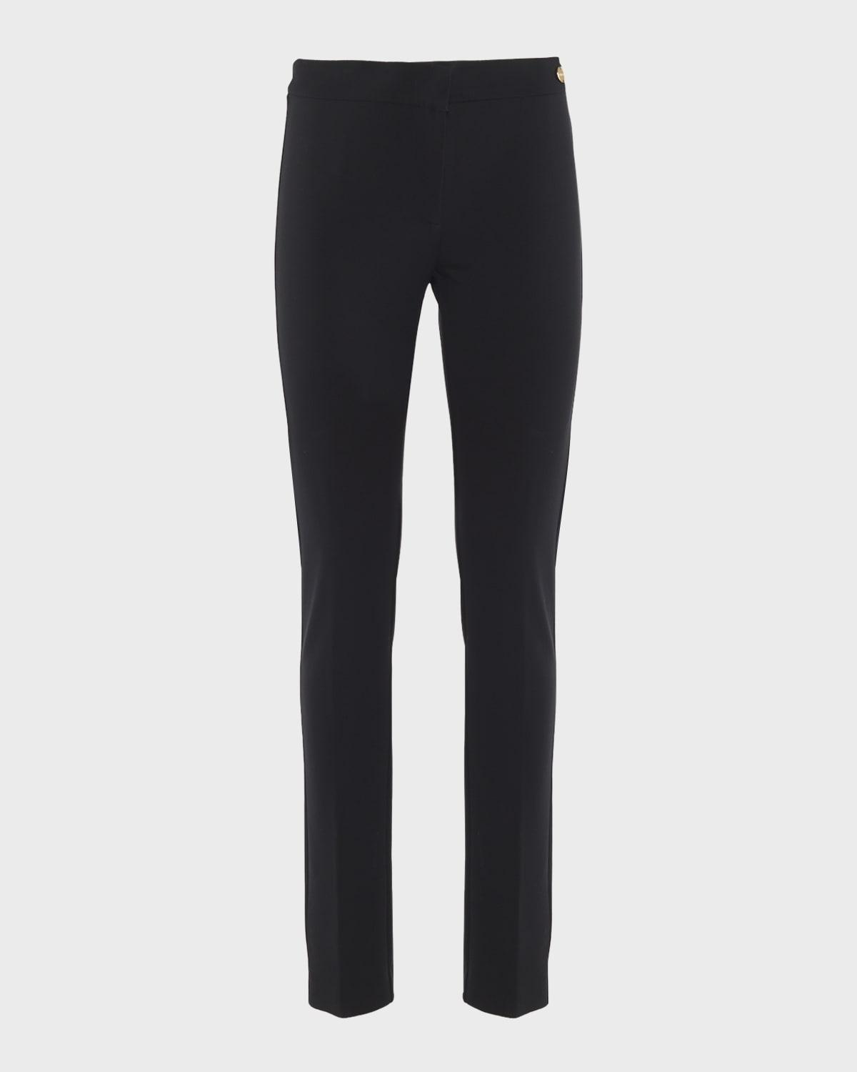 mia skinny crepe jersey pants