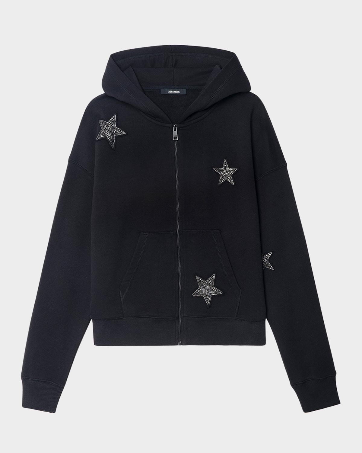 mia strass stars zip jacket