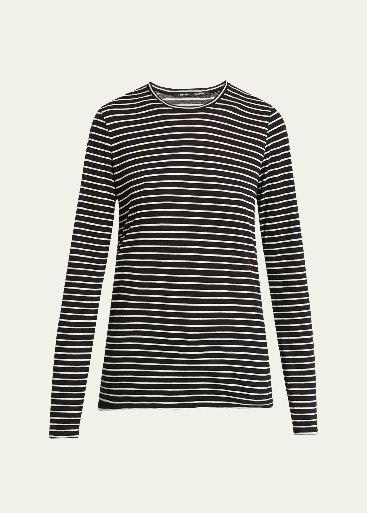 mia striped jersey long-sleeve t-shirt