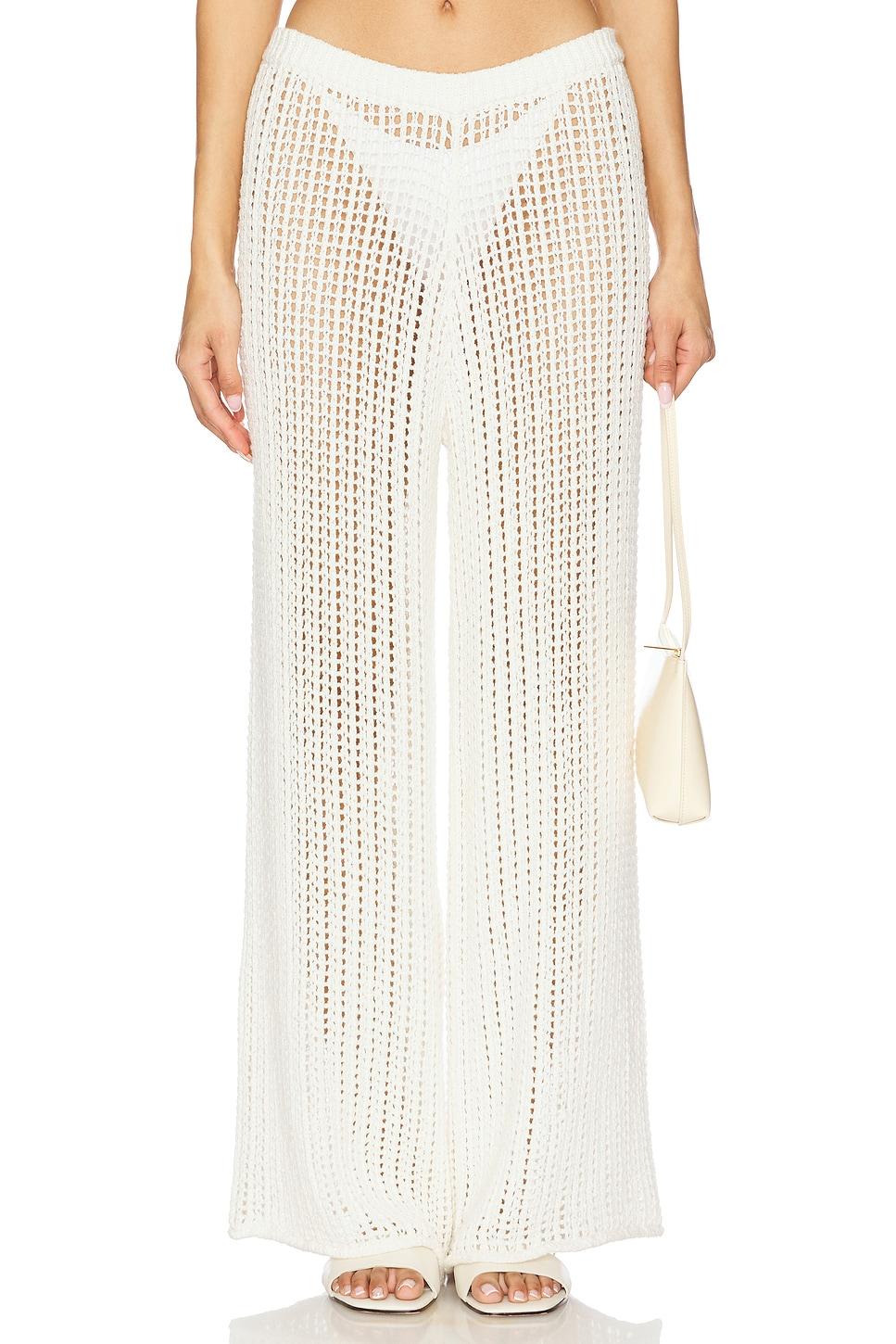 mia windowpane knit pant