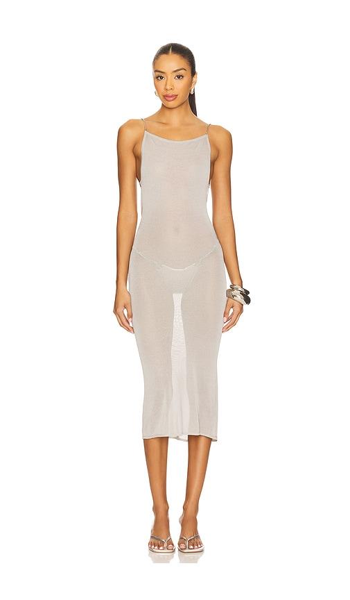 miaou awa dress in grey.