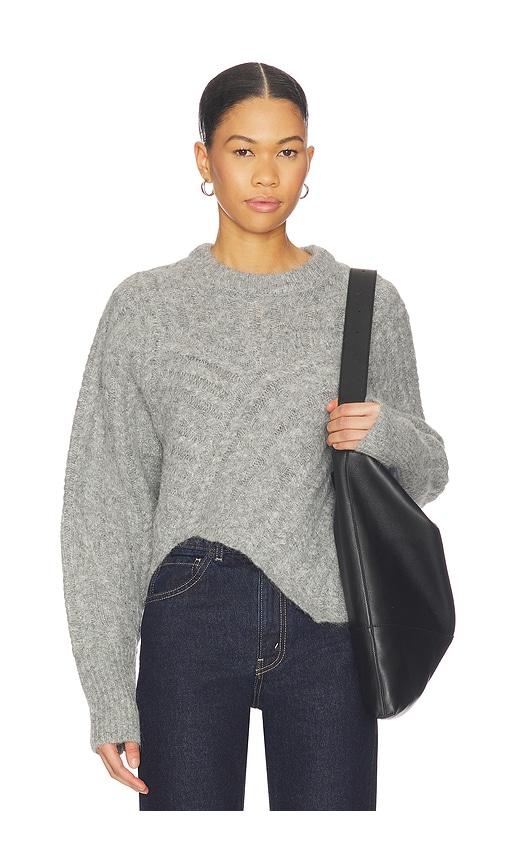 miaou clarke crew pullover in grey.