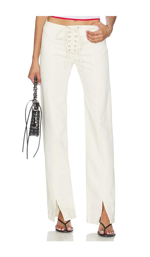 miaou element pant in white.