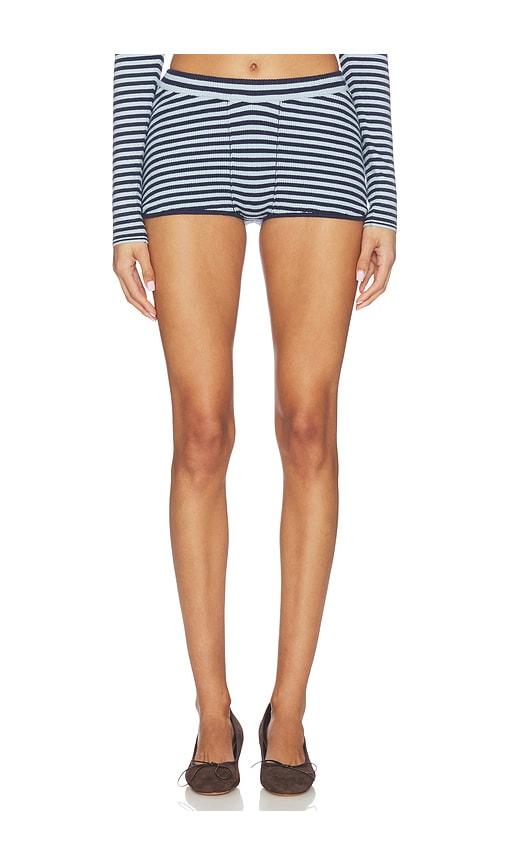 miaou emilia short in blue.