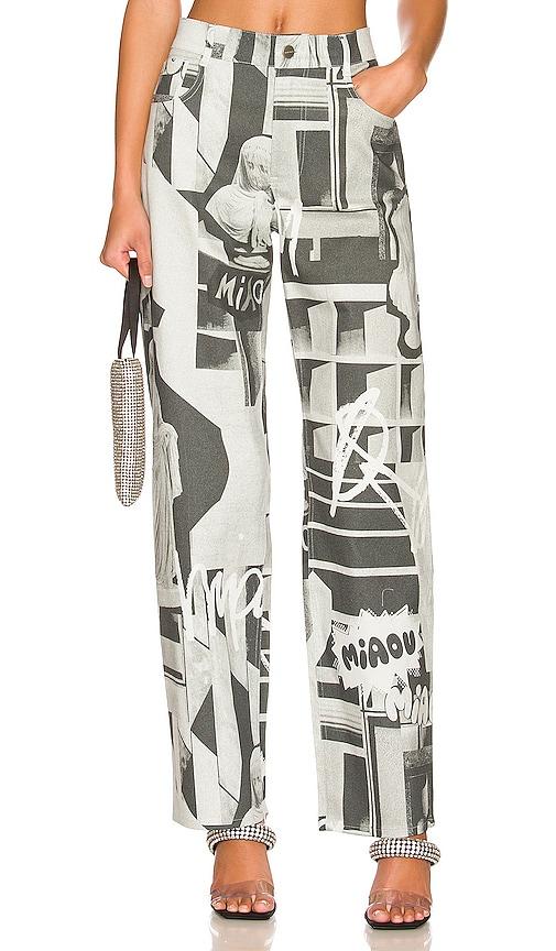 miaou fargo pants in grey.