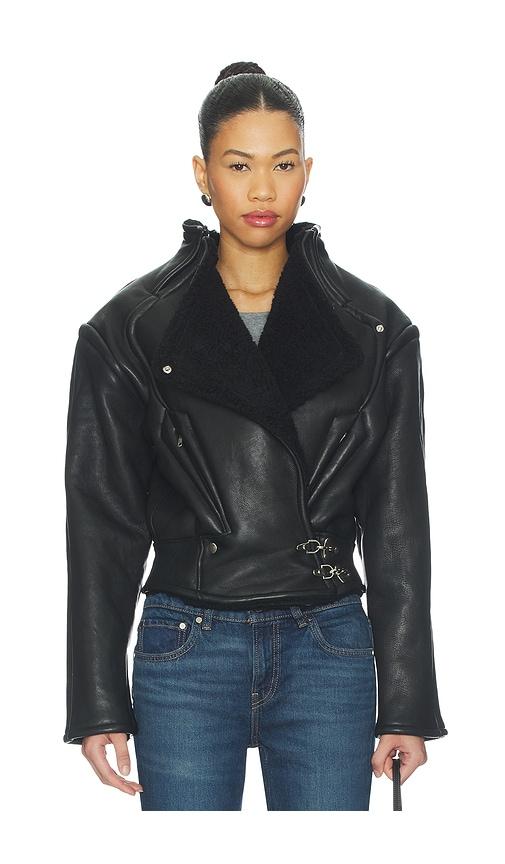 miaou izzy jacket in black.