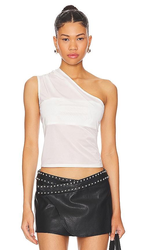 miaou jade tank in white.