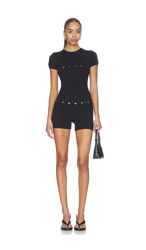 miaou josie romper in black.