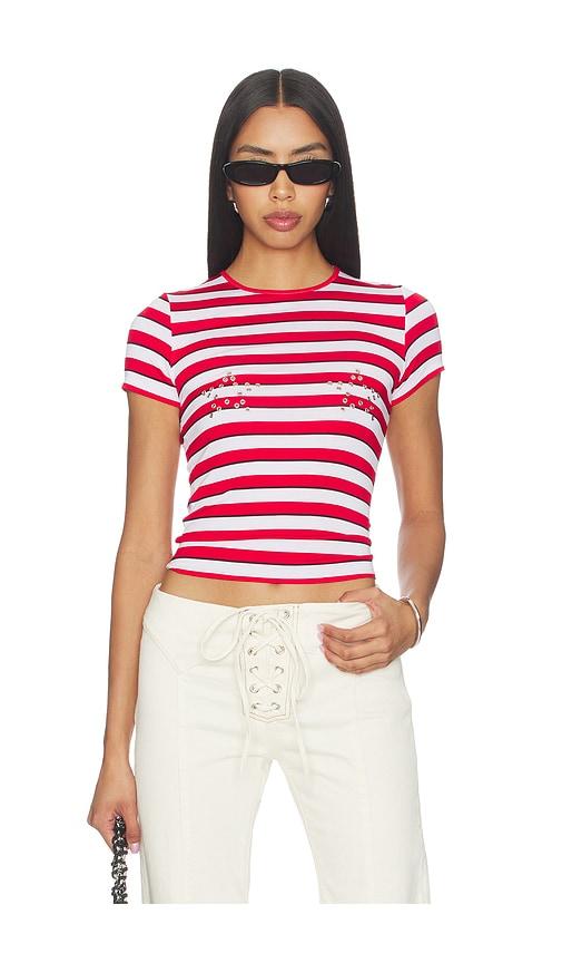 miaou mini tee in red.
