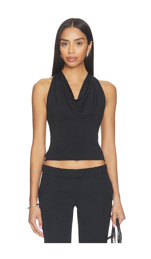 miaou renee top in black. - size l (also in xxs, xs, s, m)