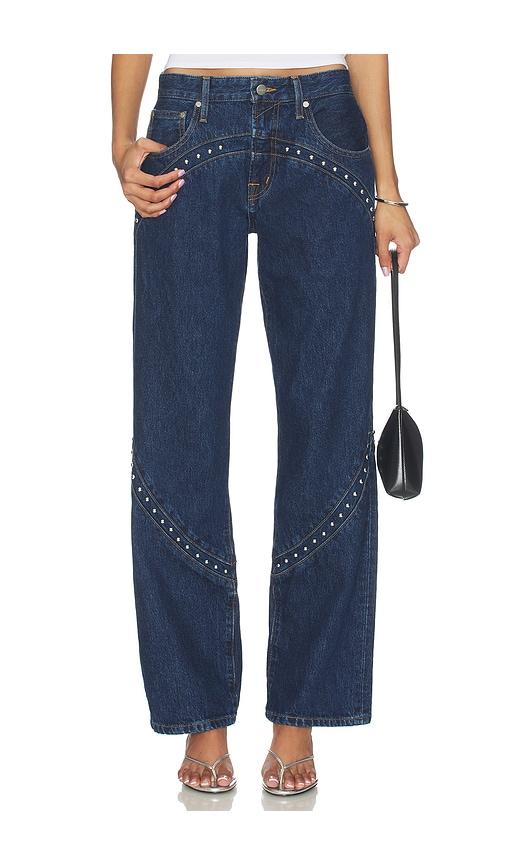 miaou ryleigh jeans in blue.