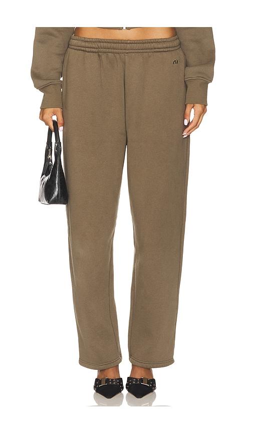 miaou zev sweatpant in olive.
