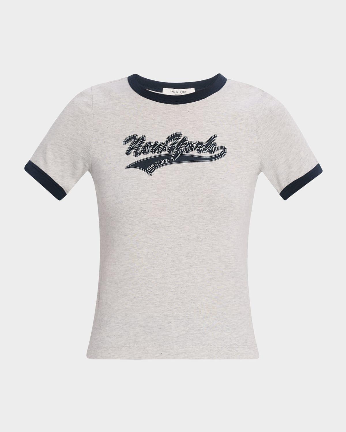 mica short-sleeve new york ringer tee