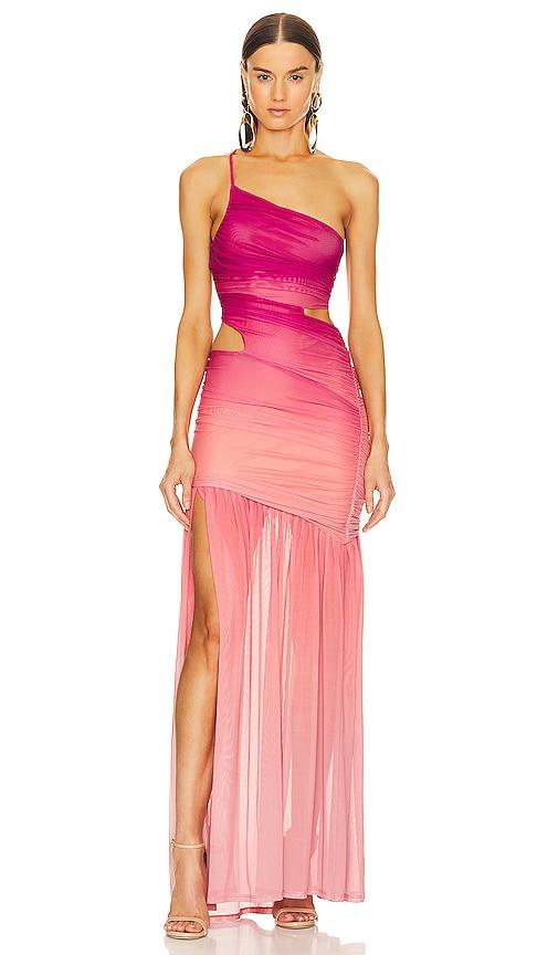 michael costello x revolve giustina maxi dress in pink.