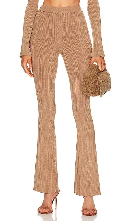 michael costello x revolve kadri pant in brown.