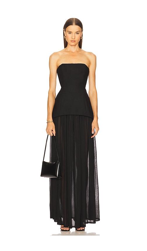 michael costello x revolve ruiz maxi dress in black.