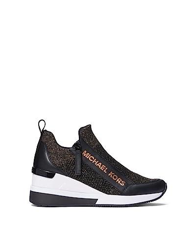 michael kors - low-top trainers - women, black bronze, 7.5