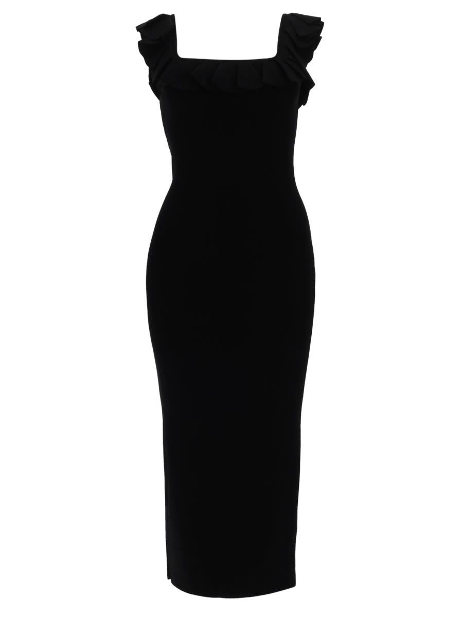 michael kors abito midi con volant