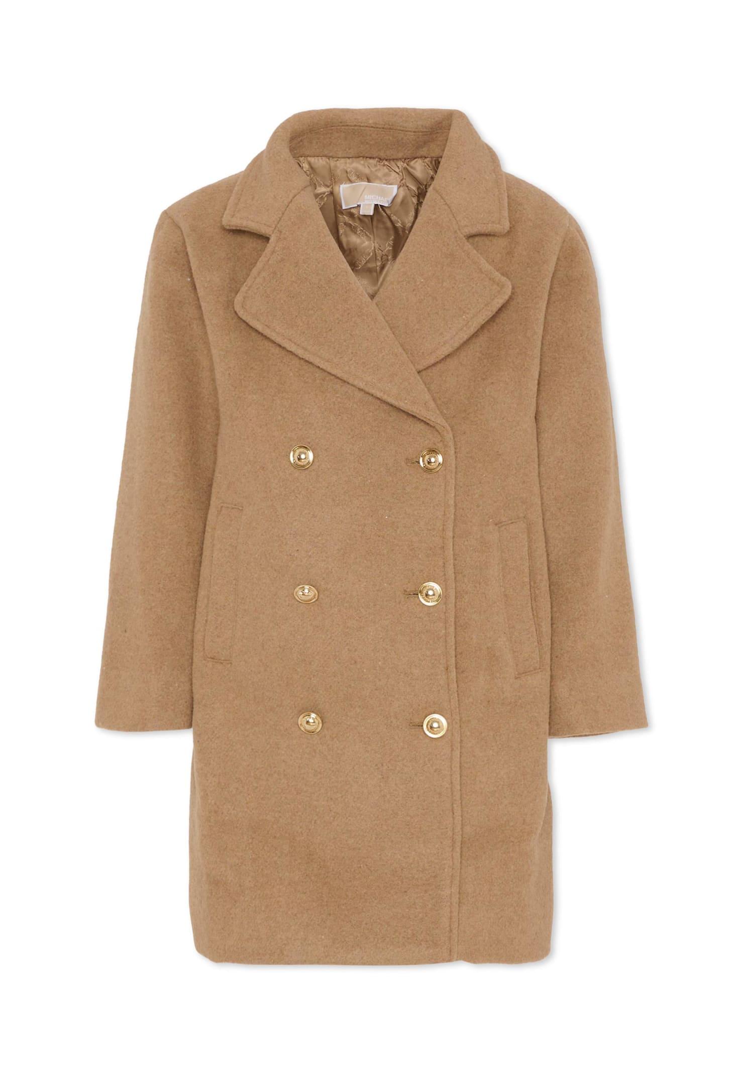michael kors beige coat for girl