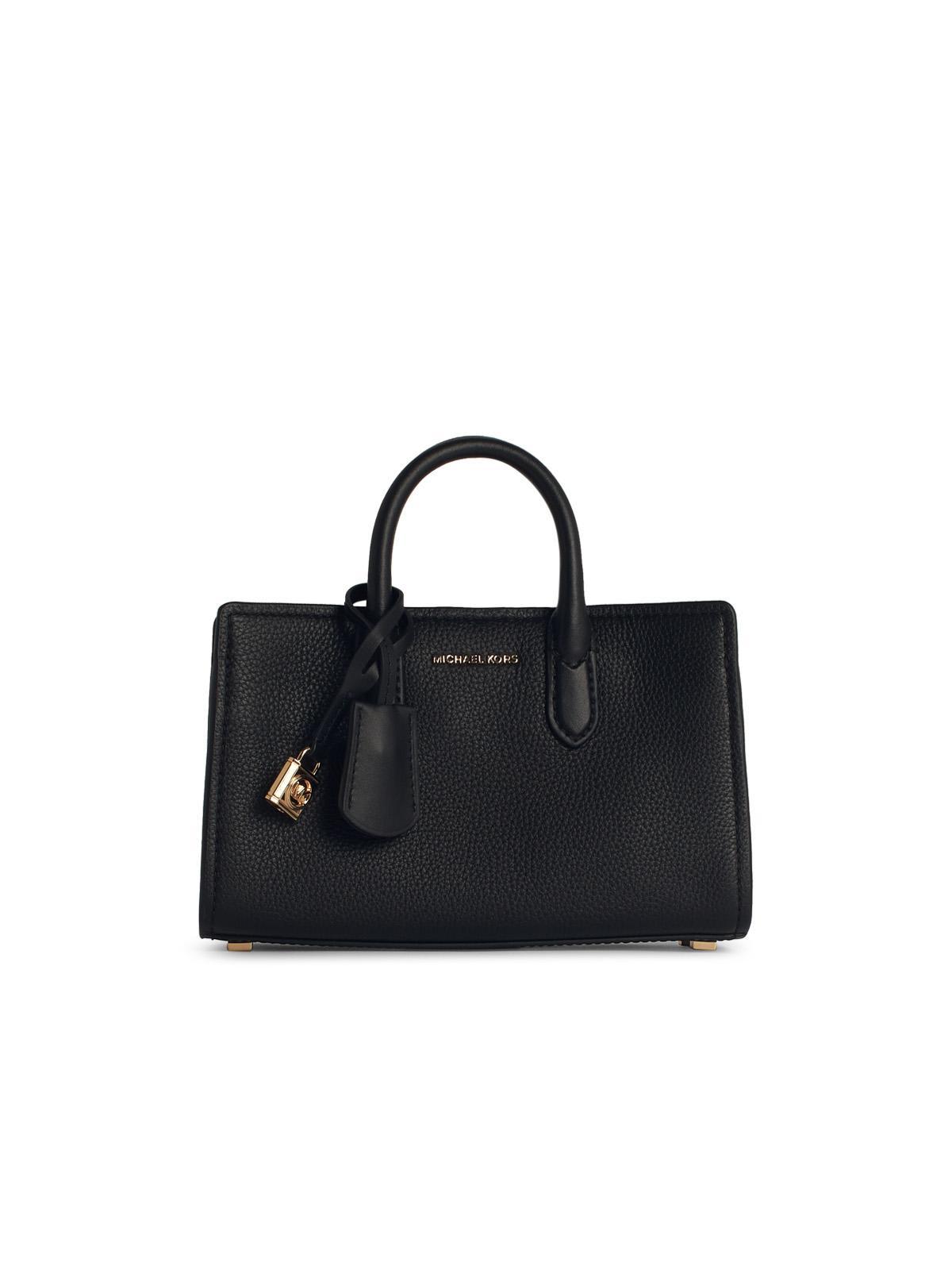 michael kors collection scarlett black leather bag