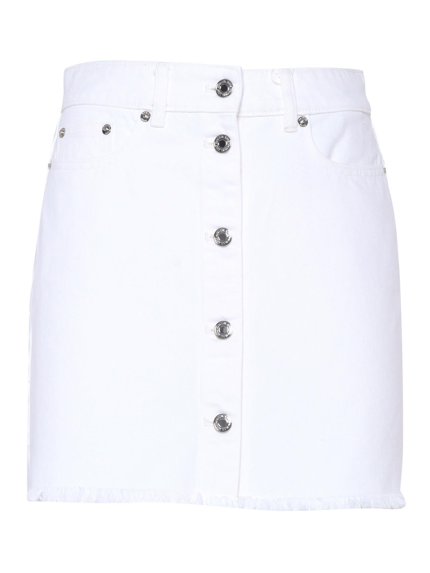 michael kors denim mini skirt