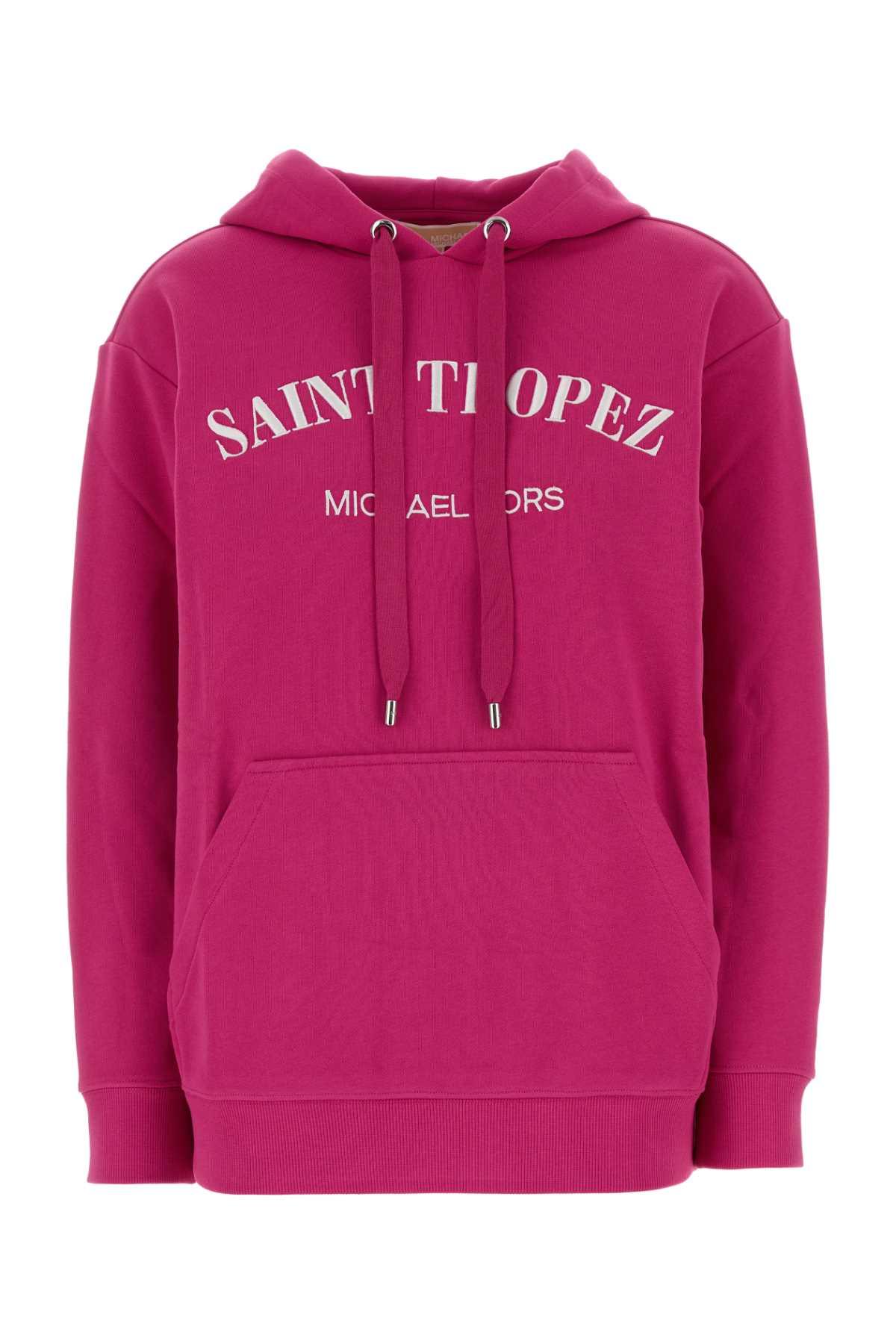 michael kors fuchsia cotton sweatshirt