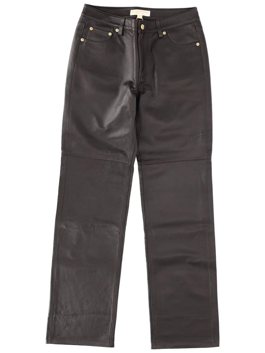 michael kors leather pants