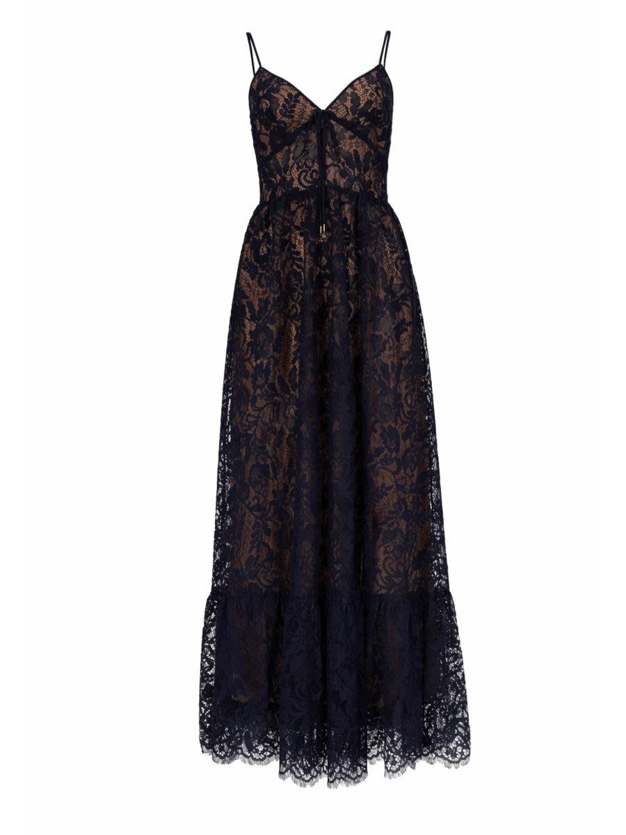 michael kors long lace dress
