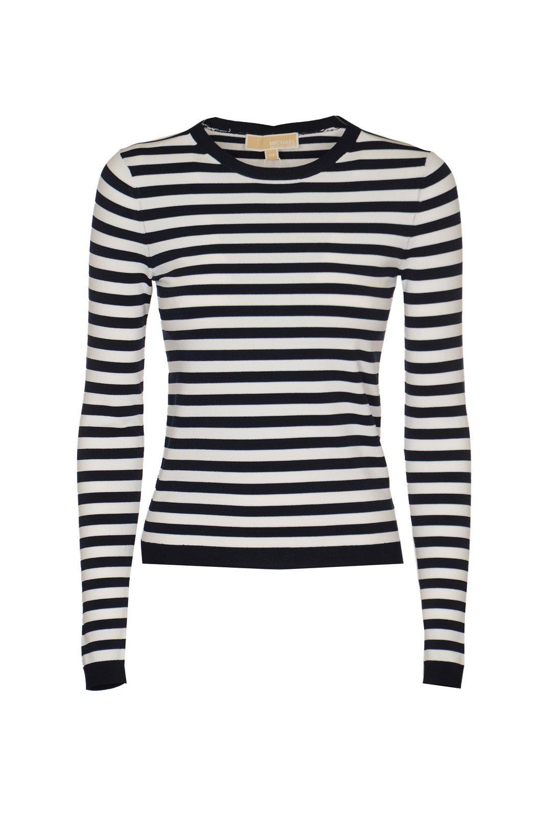 michael kors striped crewneck t-shirt