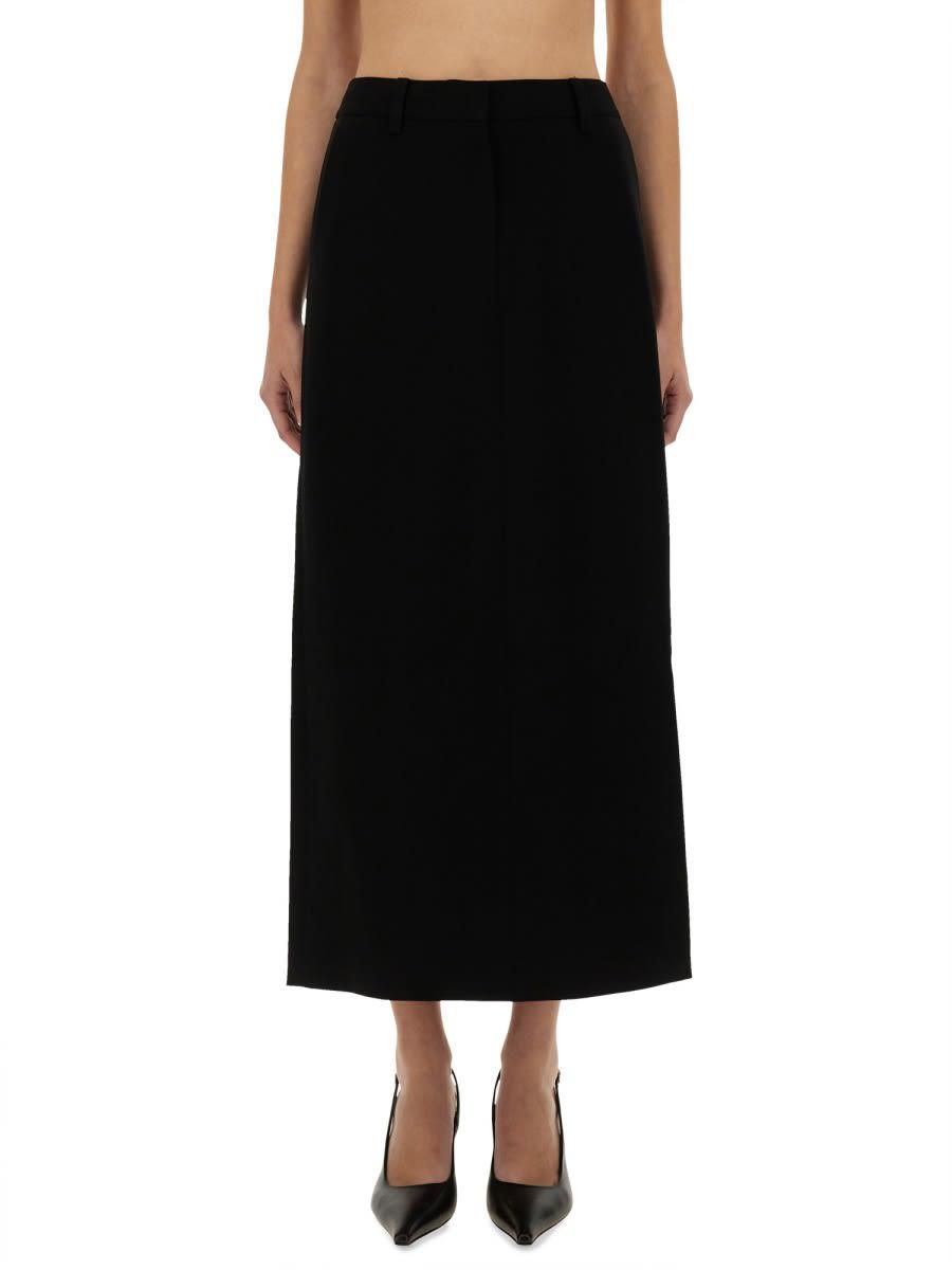 michael kors textured crepe maxi skirt
