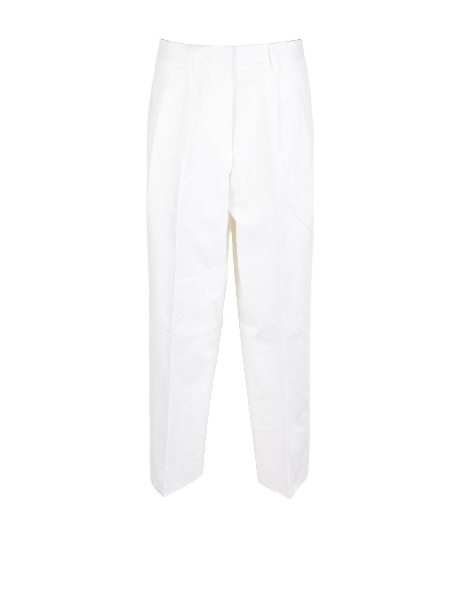 michael kors trousers white