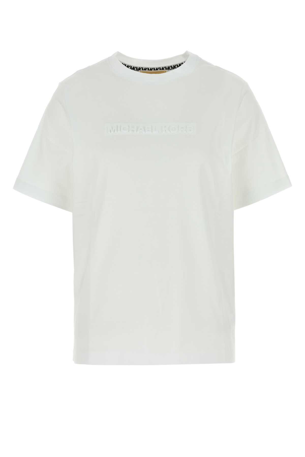 michael kors white cotton t-shirt