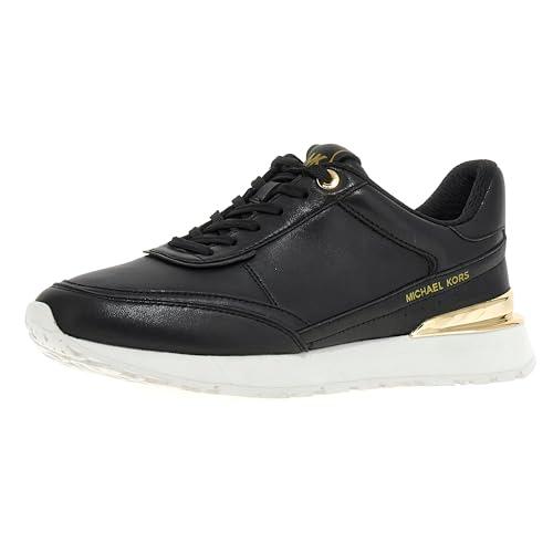 michael kors women's low-top sneakers, black, 7.5