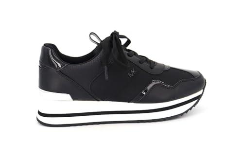 michael kors women's low-top sneakers, black, 7.5