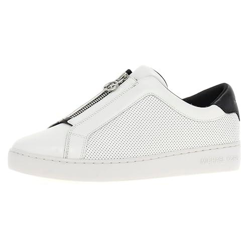 michael kors women's low-top sneakers, black, 7.5