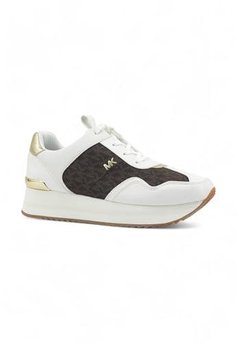 michael kors women's low-top sneakers, brown, 9