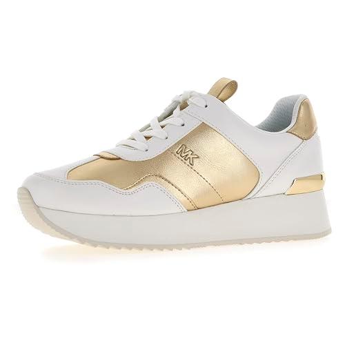 michael kors women's low-top sneakers, pale gold multi, 7.5