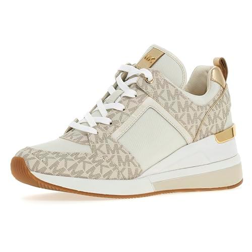 michael kors women's low-top sneakers, vanilla, 9
