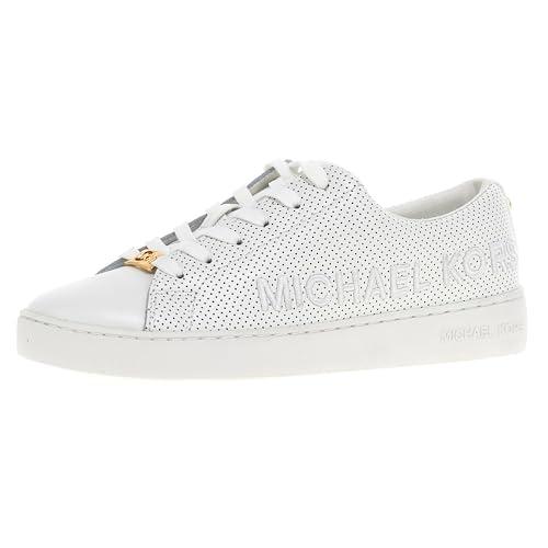 michael kors women's low-top sneakers, white (optic white), 9
