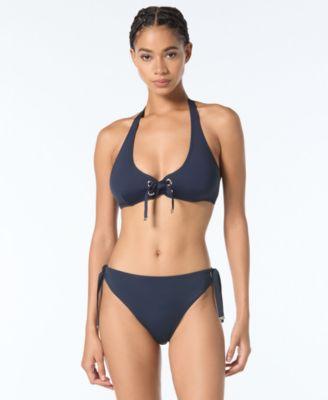 michael kors womens grommet halter top mid rise bottoms