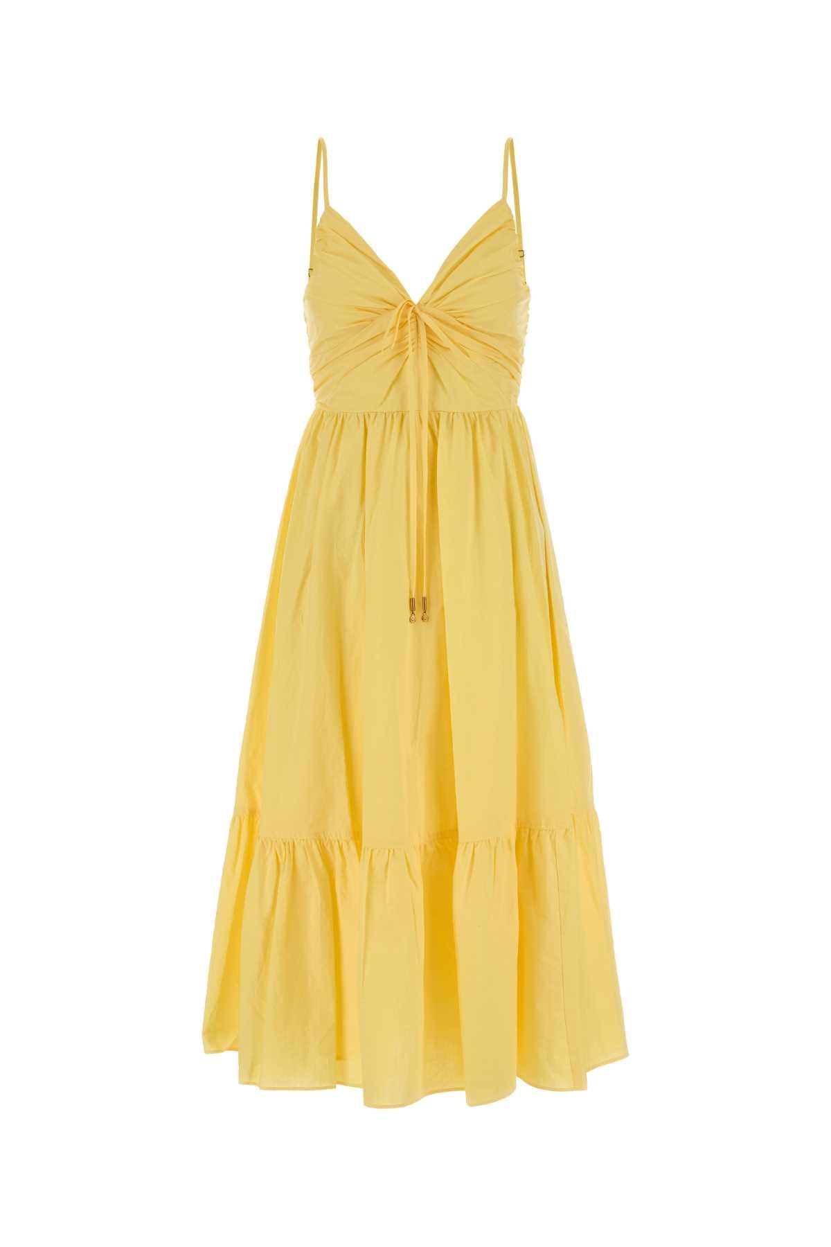 michael kors yellow cotton dress