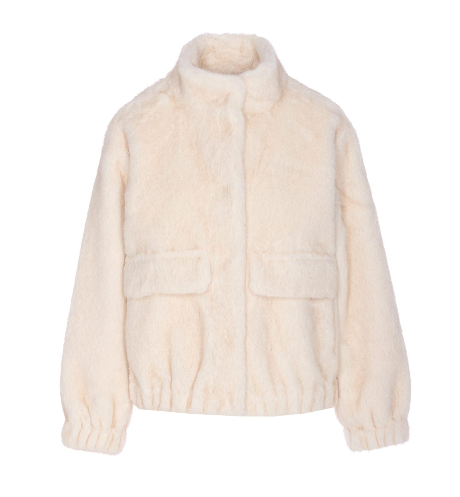 michael michael kors faux fur jacket