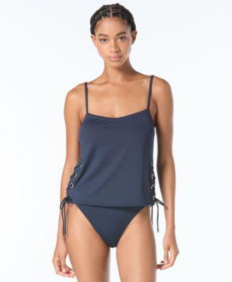 michael michael kors grommet tankini top bikini bottom