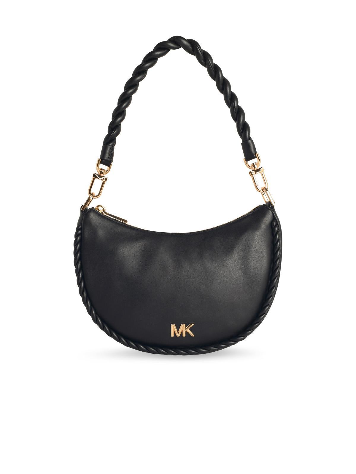 michael michael kors kyla black leather bag