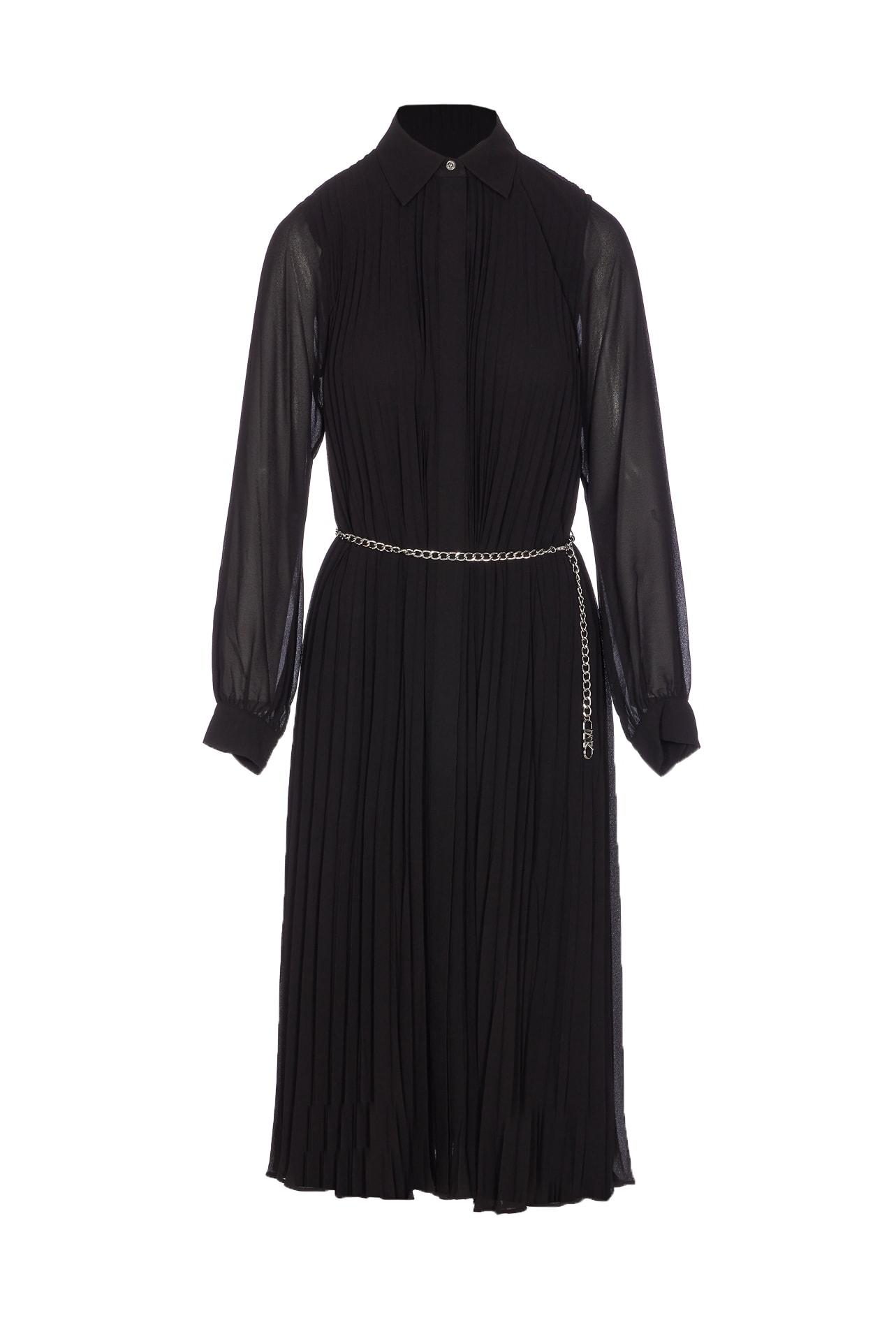 michael michael kors pleated shirt dress