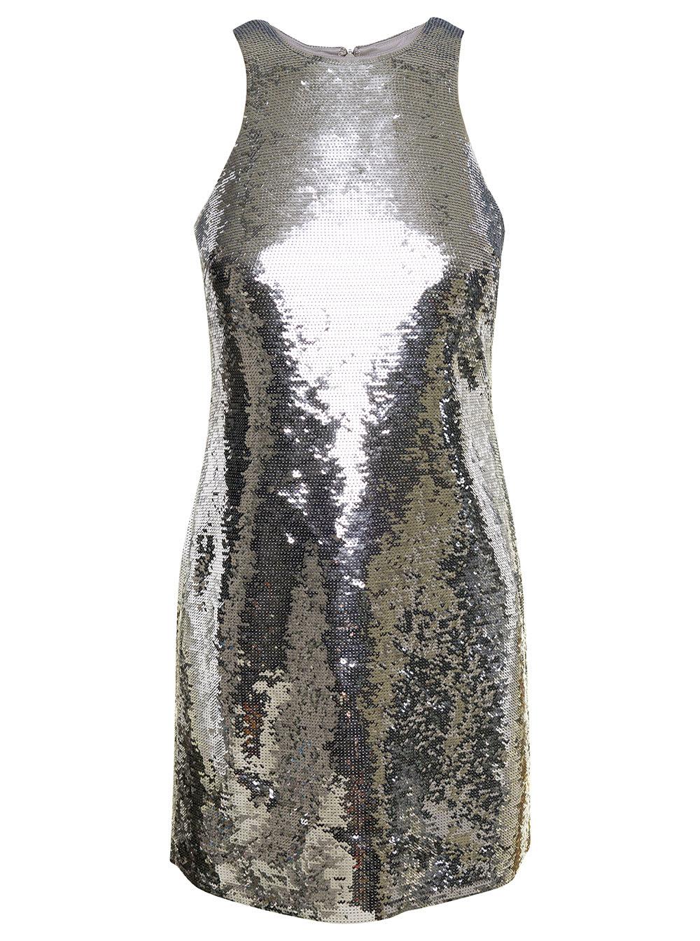 michael michael kors sequin tank mini dress