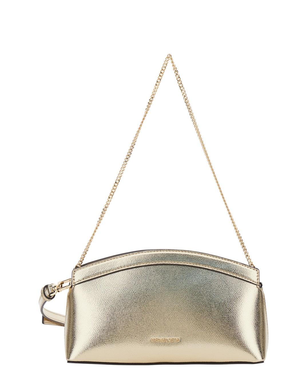 michael michael kors shoulder bag athena with metallic leather chain for women