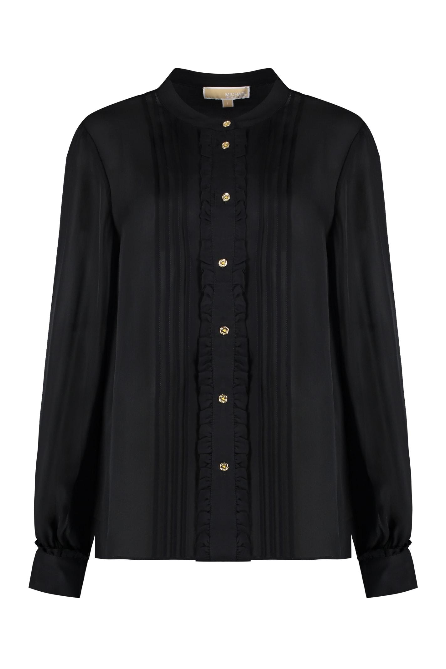 michael michael kors silk blend blouse